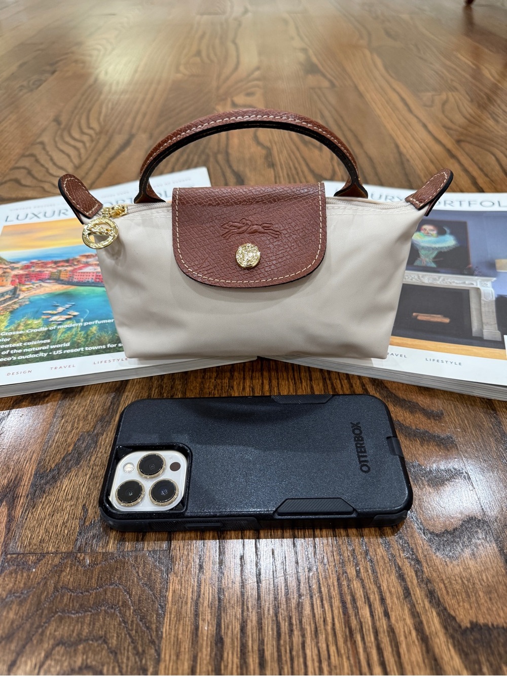 LONGCHAMP LE PLIAGE ORIGINAL POUCH WITH HANDLE